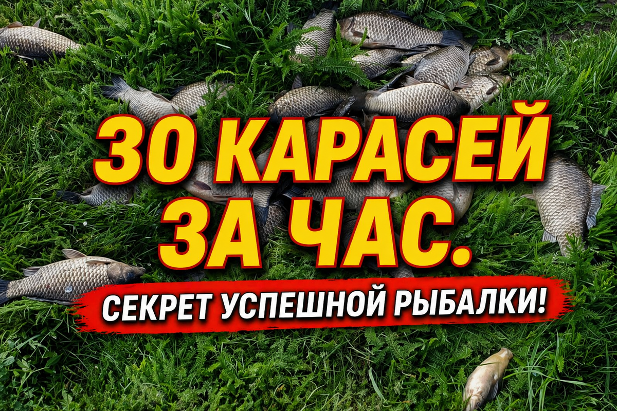 30 карасей за час. Секреты успешной ловли карася!