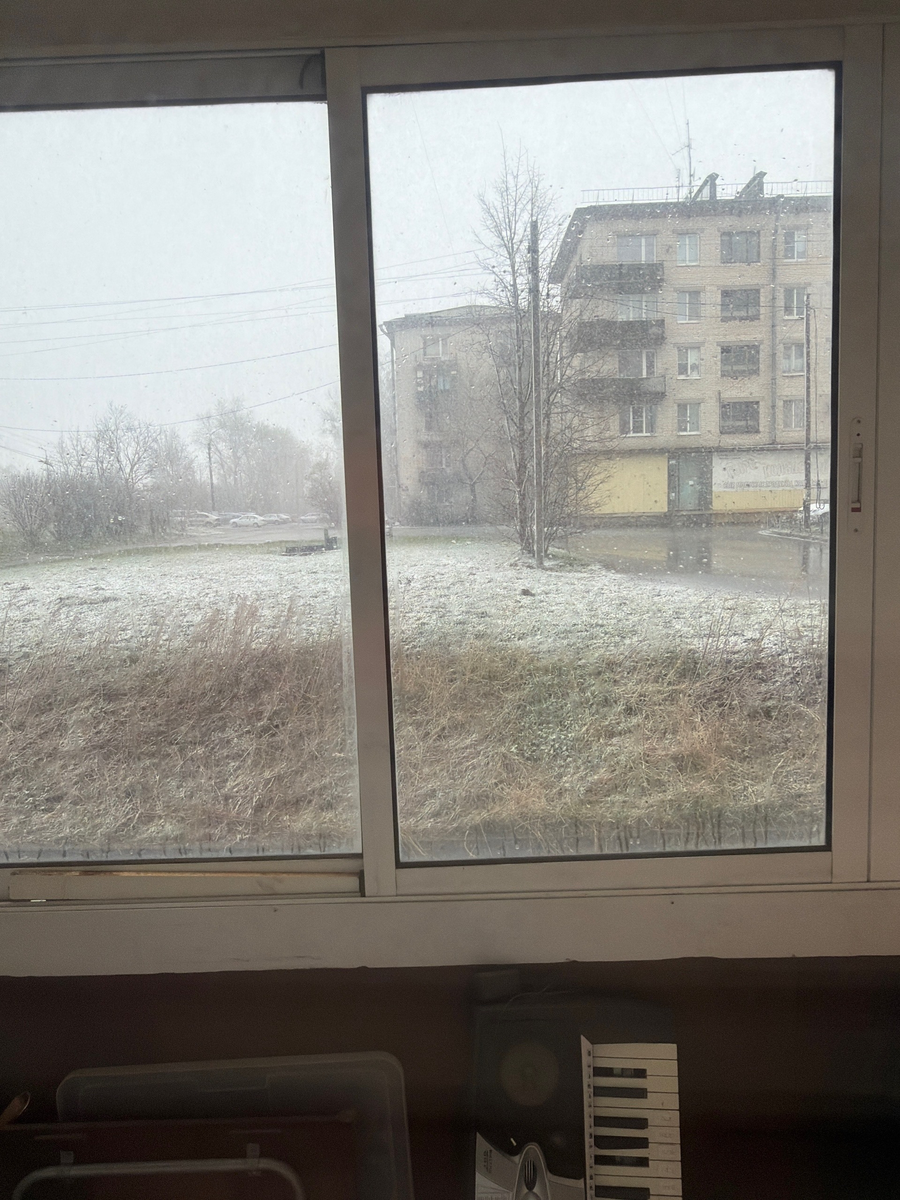 Вид с моего балкона дома.