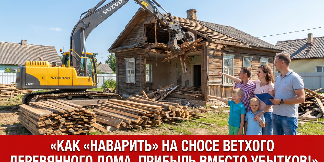 Как «наварить» на сносе ветхого деревянного дома