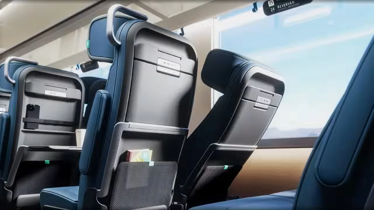 Рендер возможного интерьера новых пассажирских вагонов для Amtrak. Источник: Amtrak