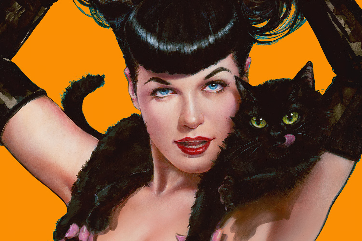 Bettie Page: Irving Claws Art Print - Olivia De Berardinis, sideshow.com