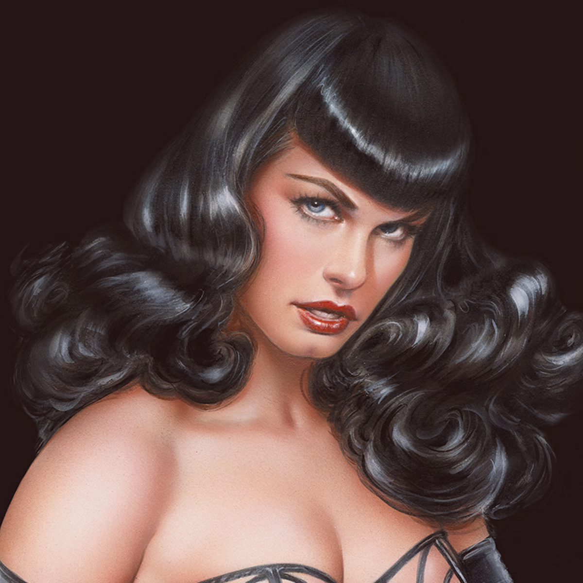 Bettie Page: Love Hurts-Art Print - Olivia De Berardinis, sideshow.com