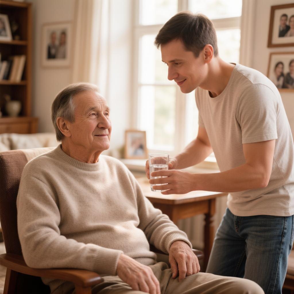 Стакан воды в старости.