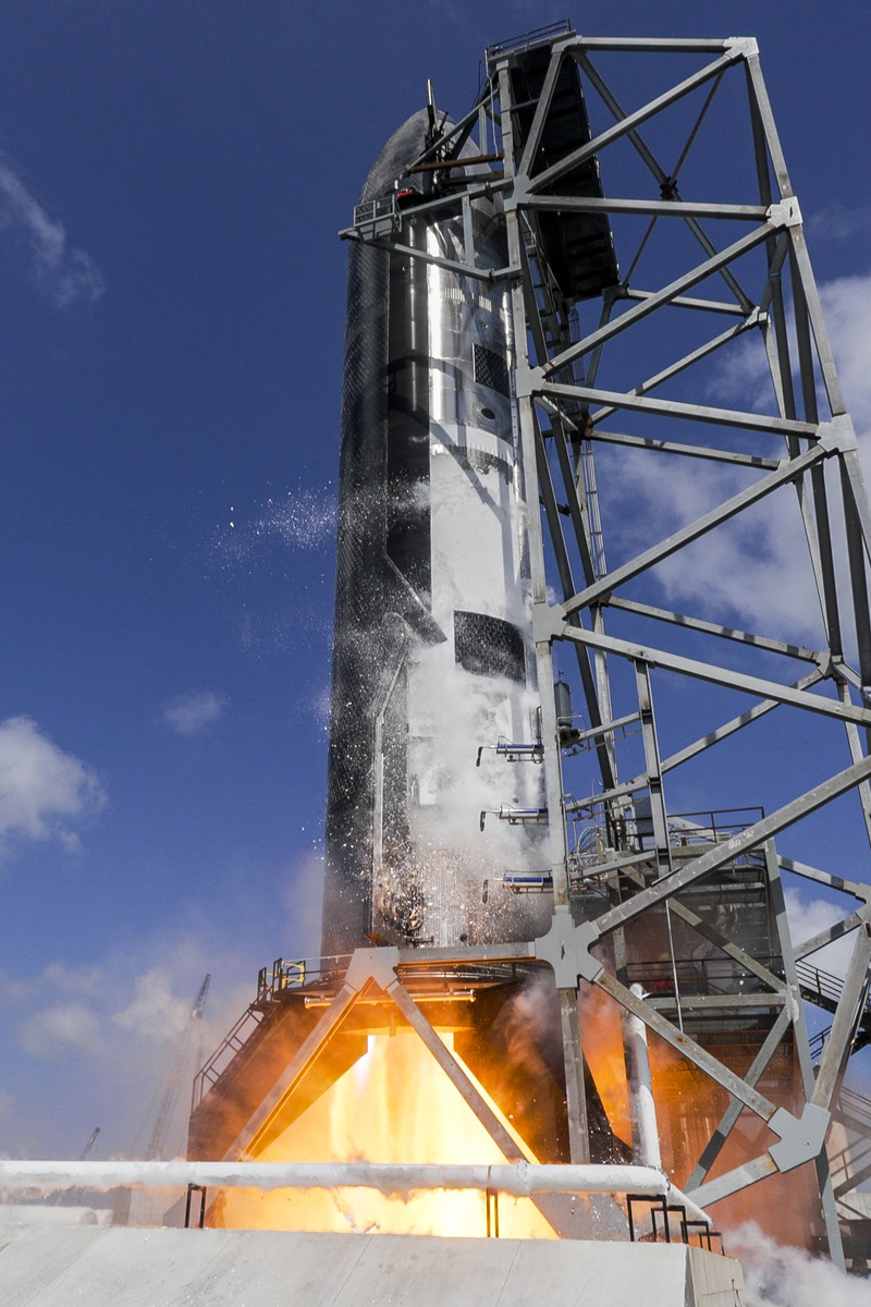 Статические огневые испытания Ship39 в апреле 2026 года, фото SpaceX