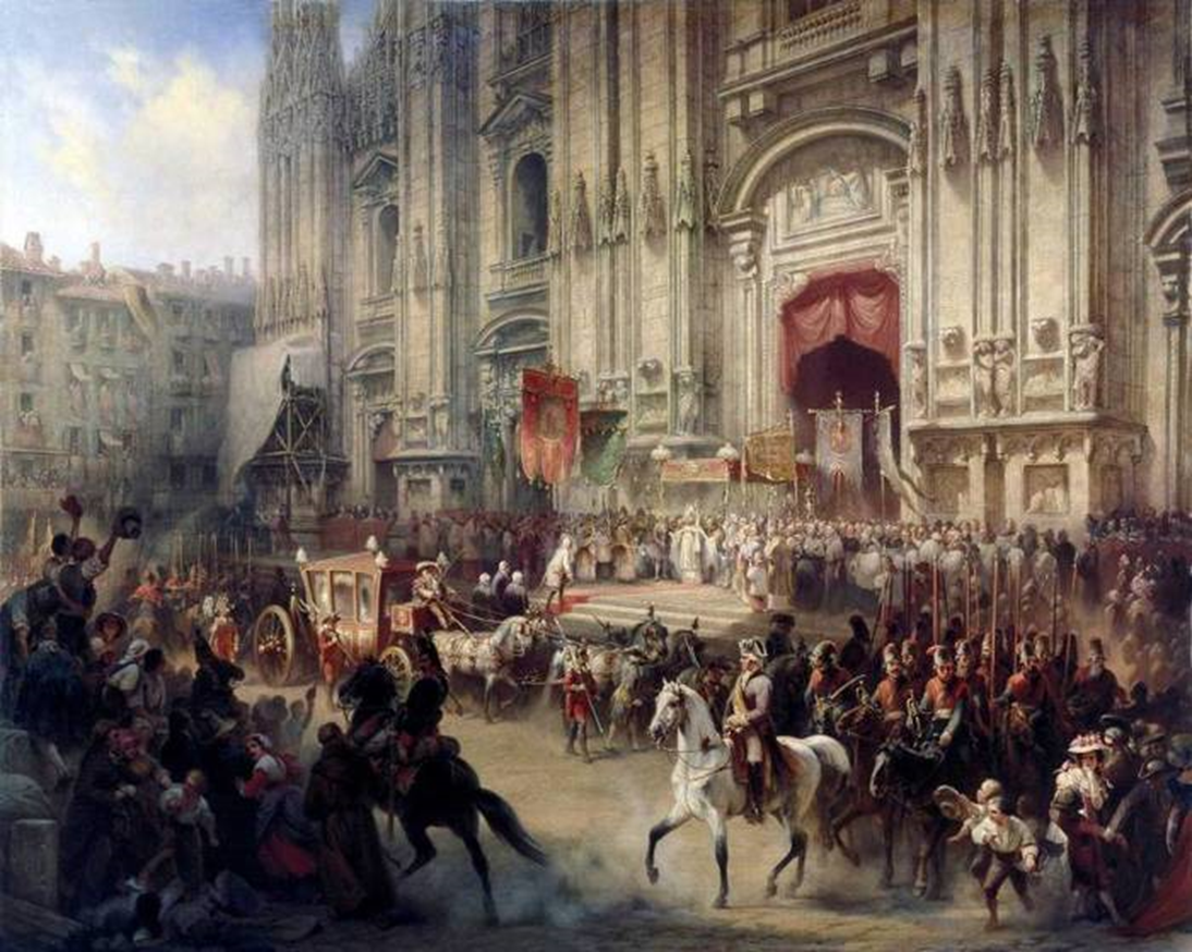 А. Шарлеман. Торжественная встреча Суворова в Милане в апреле 1799 года
