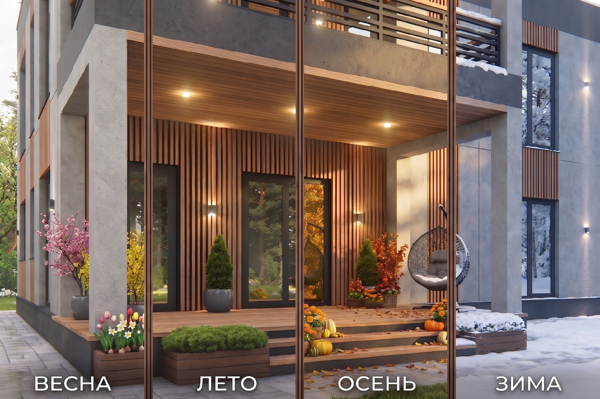 На фото проект двухэтажного загородного дома от архитектурно-строительной компании UMAHOUSE - UMA 18 (Королев) https://umahouse.ru/uma18