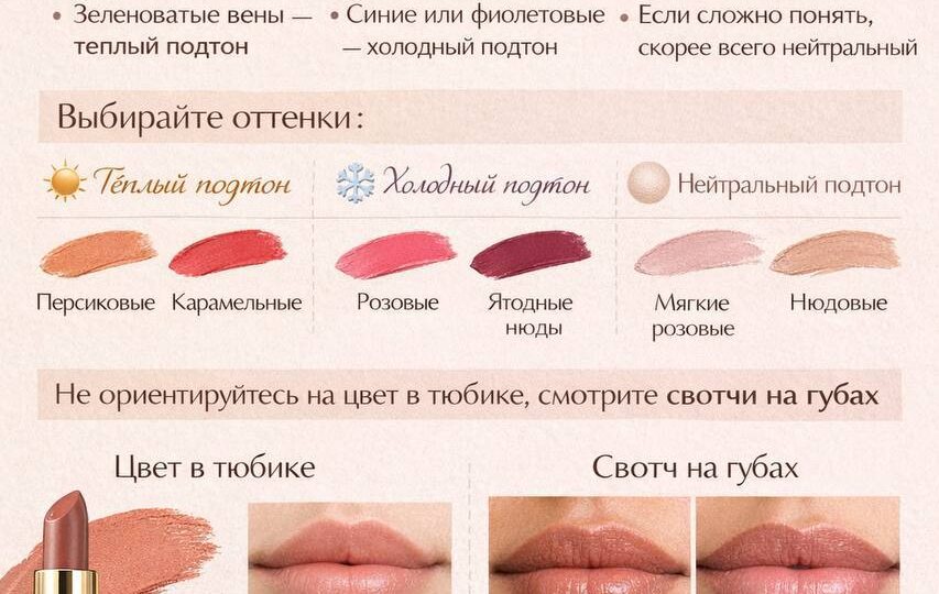 Как подобрать правильный оттенок для губ?