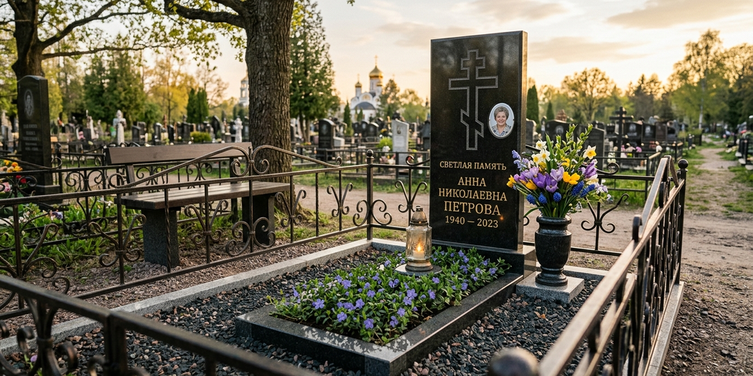 Чем украсить могилу на кладбище?