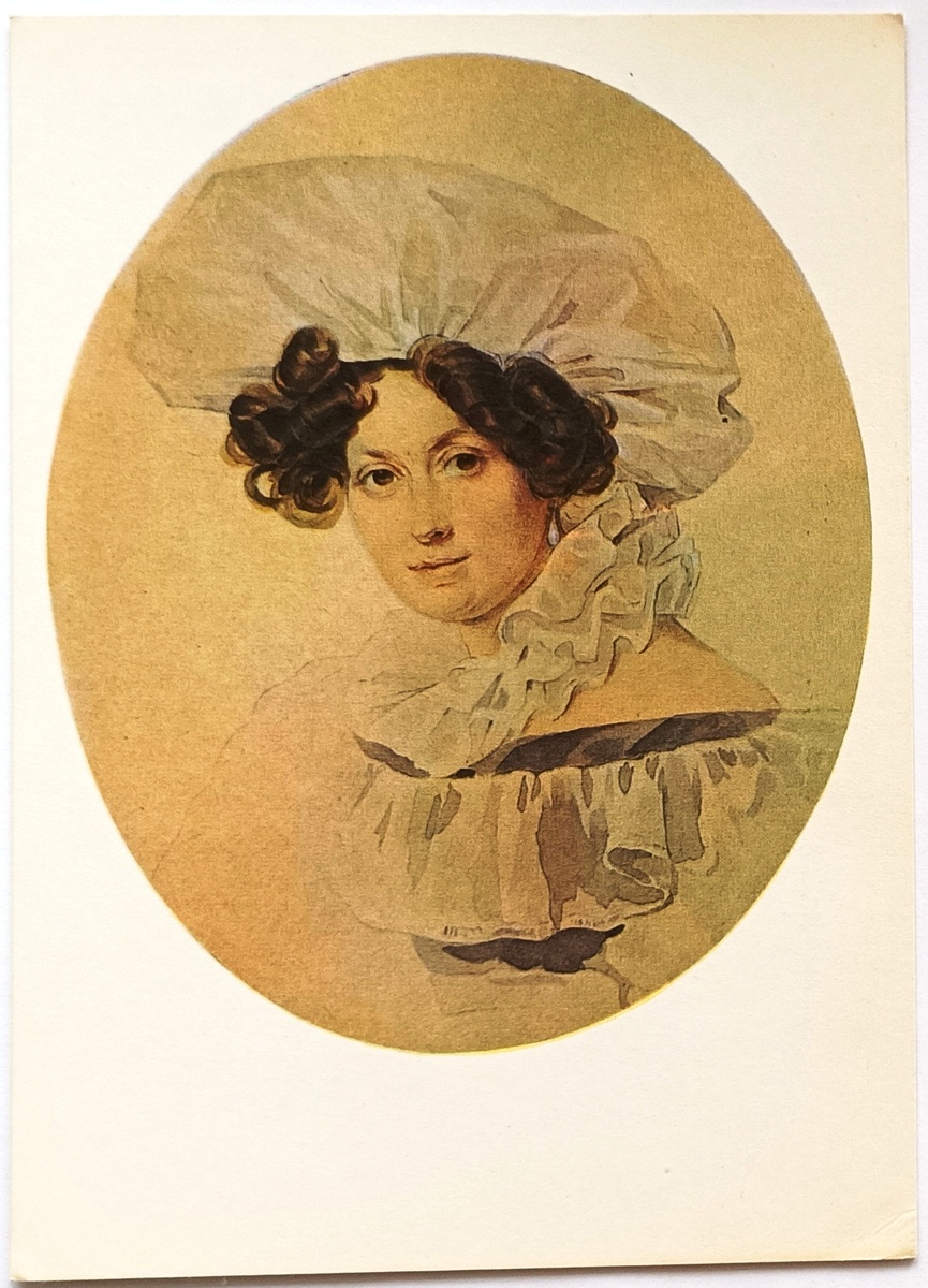 1830-е гг. П.Ф. Соколов; бумага, акварель; 15,5х16
