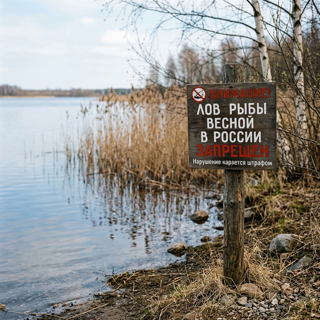 Запрет на рыбалку весной в России