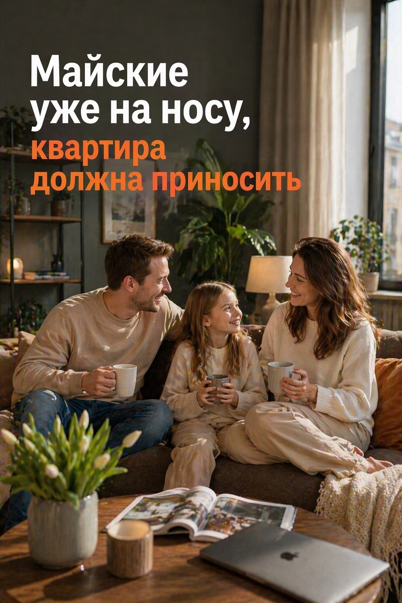 Майские уже на носу, квартира должна приносить