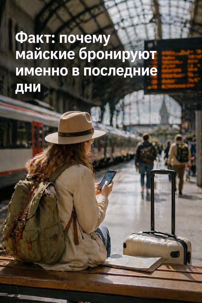 Факт: почему майские бронируют именно в последние дни