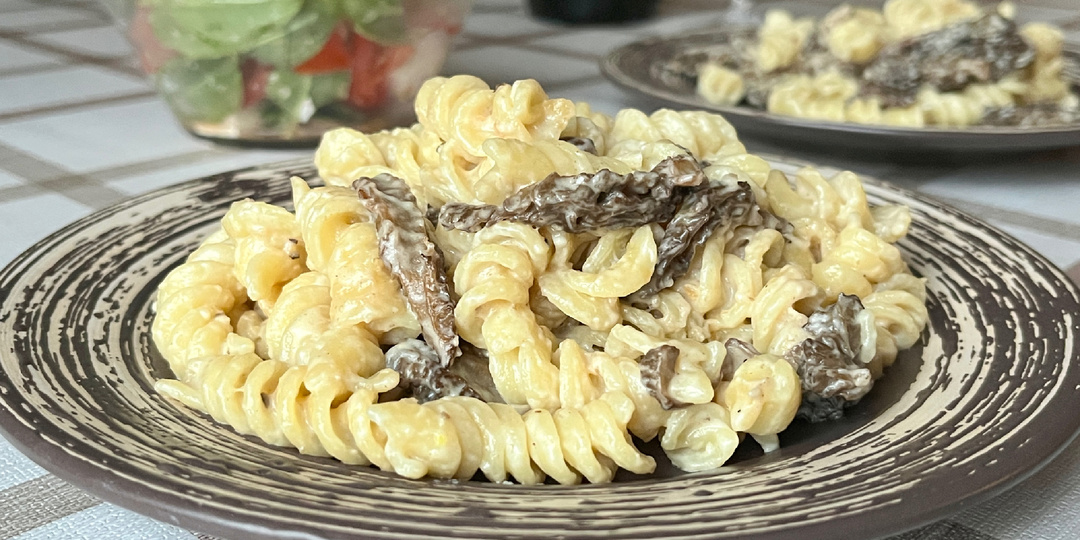 Паста со сморчками