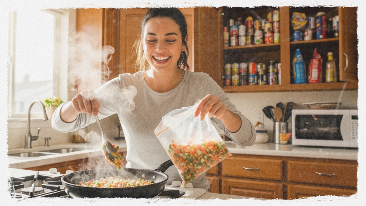 Замороженные овощи — спасение вечера!