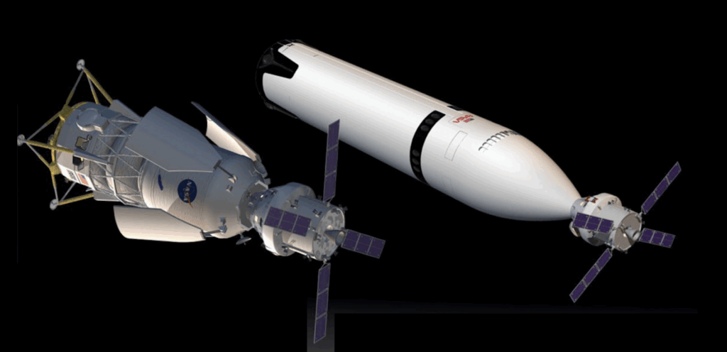 Во время миссии "Артемида  III" космический корабль "Орион" состыкуется на низкой околоземной орбите с лунным модулем HLS компании SpaceX или с лунным модулем компании Blue Origin, или с двумя лунными модулями, если они будут готовы к полету.