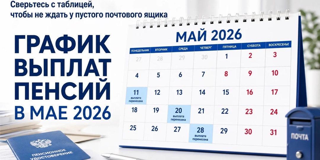 Пенсии в мае 2026: точные даты выплат и кого ждет двойная выплата в апреле