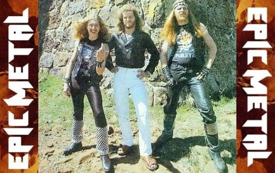 Manilla Road образца 1980 года. Пацан слева - это и есть Марк Шелтон, который менял музыкантов своей группы, как перчатки