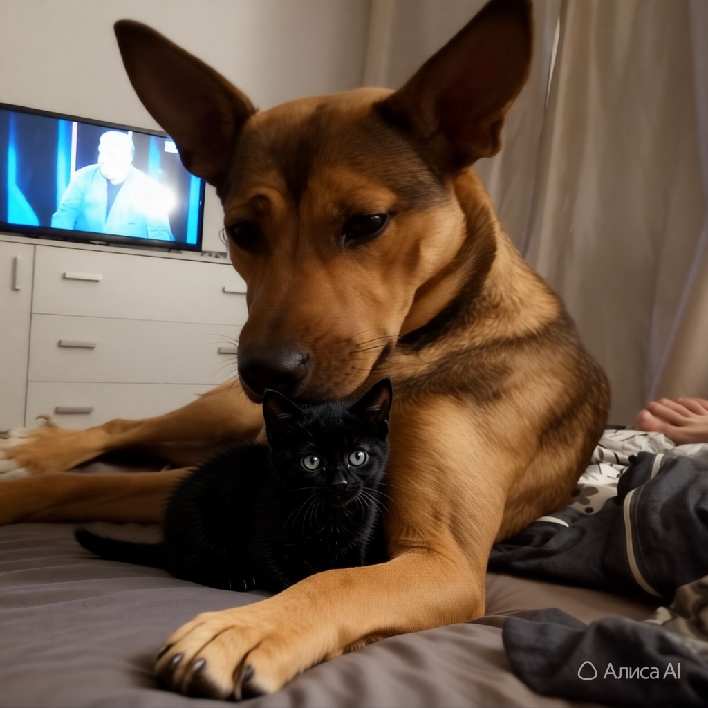 Ии фото. Фото котенка на старом телефоне, который не включается (. Но собака настоящая 😄
