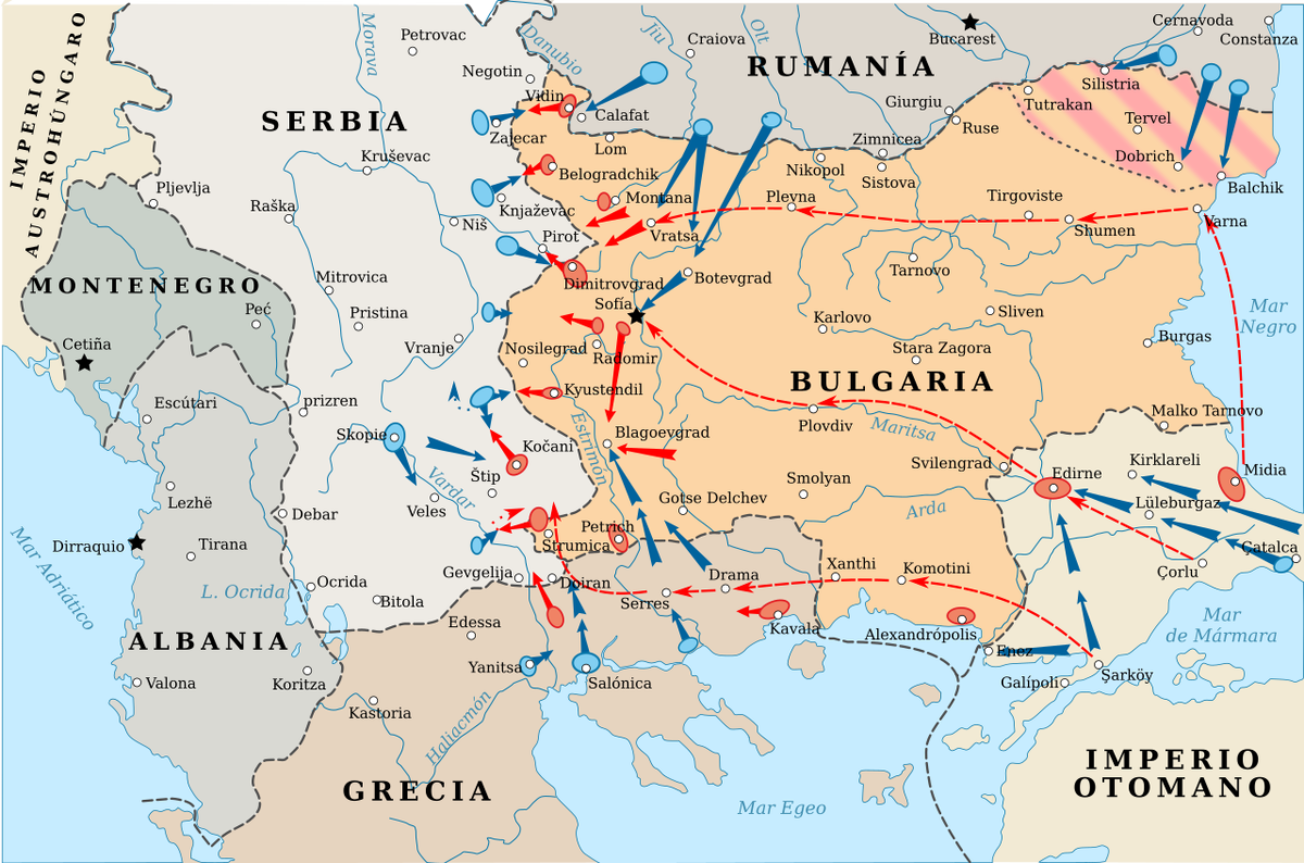 2-я Балканская война — Болгария в кольце врагов