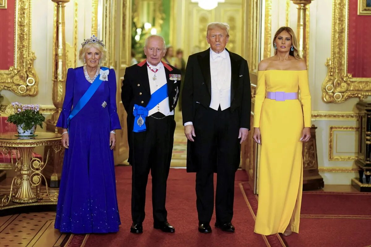 Банкет в честь президента США в Букингемском дворце. Фото Getty Images