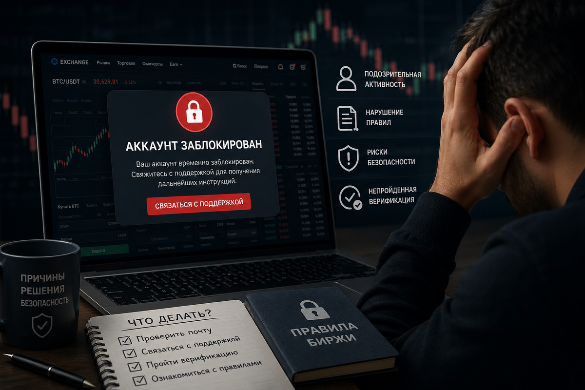 Блокировка аккаунта на бирже: почему это происходит
