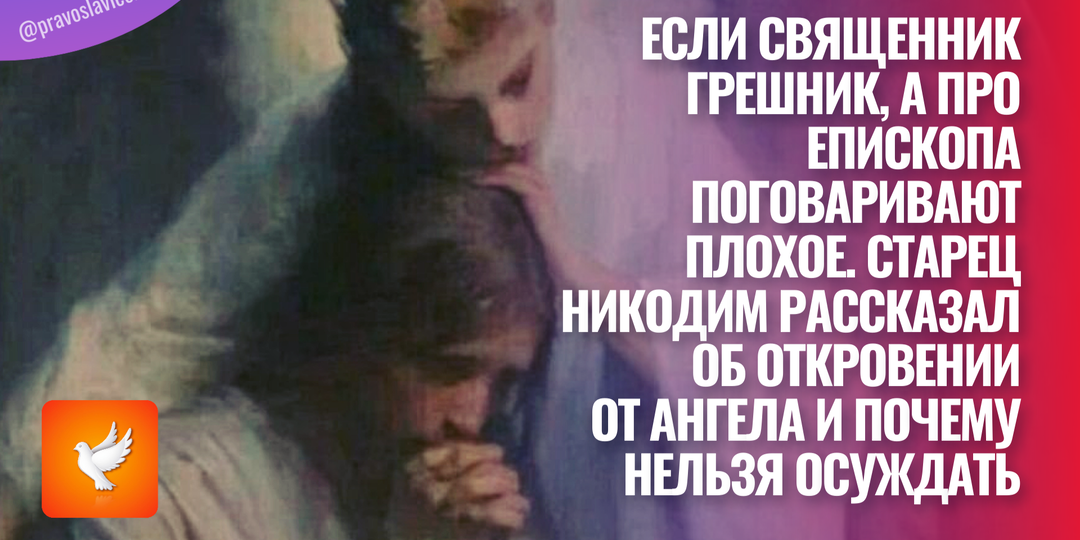 Если священник грешник, а про епископа поговаривают плохое. Старец Никодим рассказал об откровении от Ангела и почему нельзя осуждать