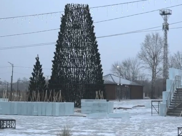    В Черногорске будет больше елок. Фото: скриншот видео из официальной группы администрации Черногорска в соцсети "ВКонтакте"
