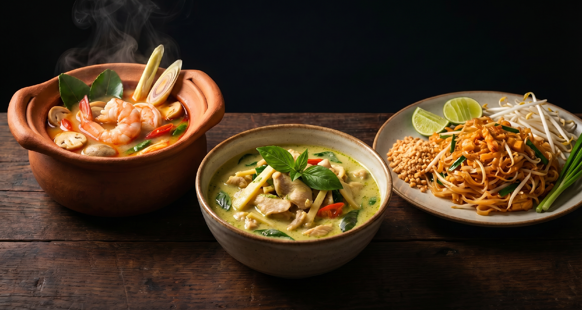 Том ям, зелёный карри и пад тай — три блюда которые знает весь мир. Кажется что дома их не повторить. На самом деле все три готовятся из продуктов которые есть на маркетплейсах — нужно только знать что искать