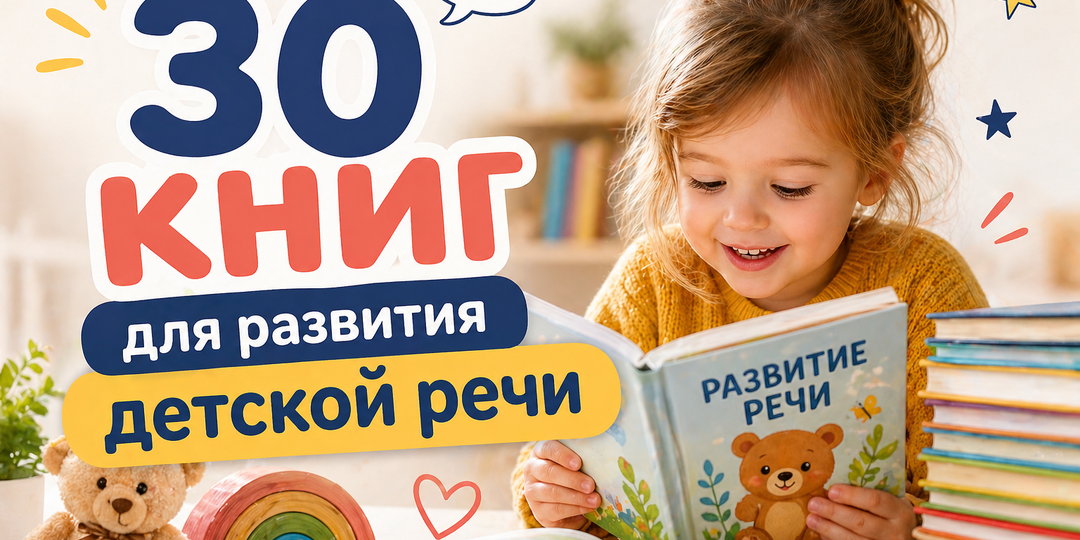 30 книг для развития детской речи