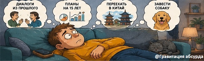 Мозг не отдыхает: планы, мысли, идеи