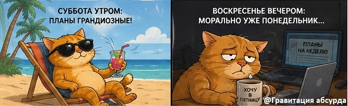 Радужные планы на выходные и реальность воскресенья