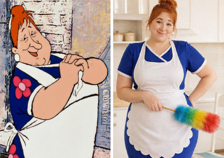 Кадр из мультфильма, фотомонтаж