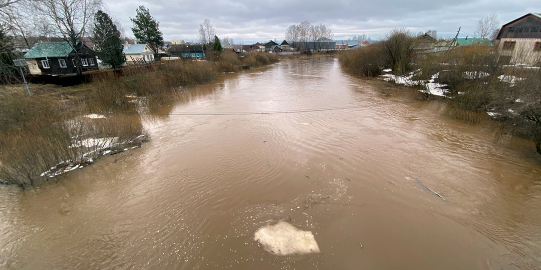 Уровень воды в ряде рек Кудымкарского района продолжает расти