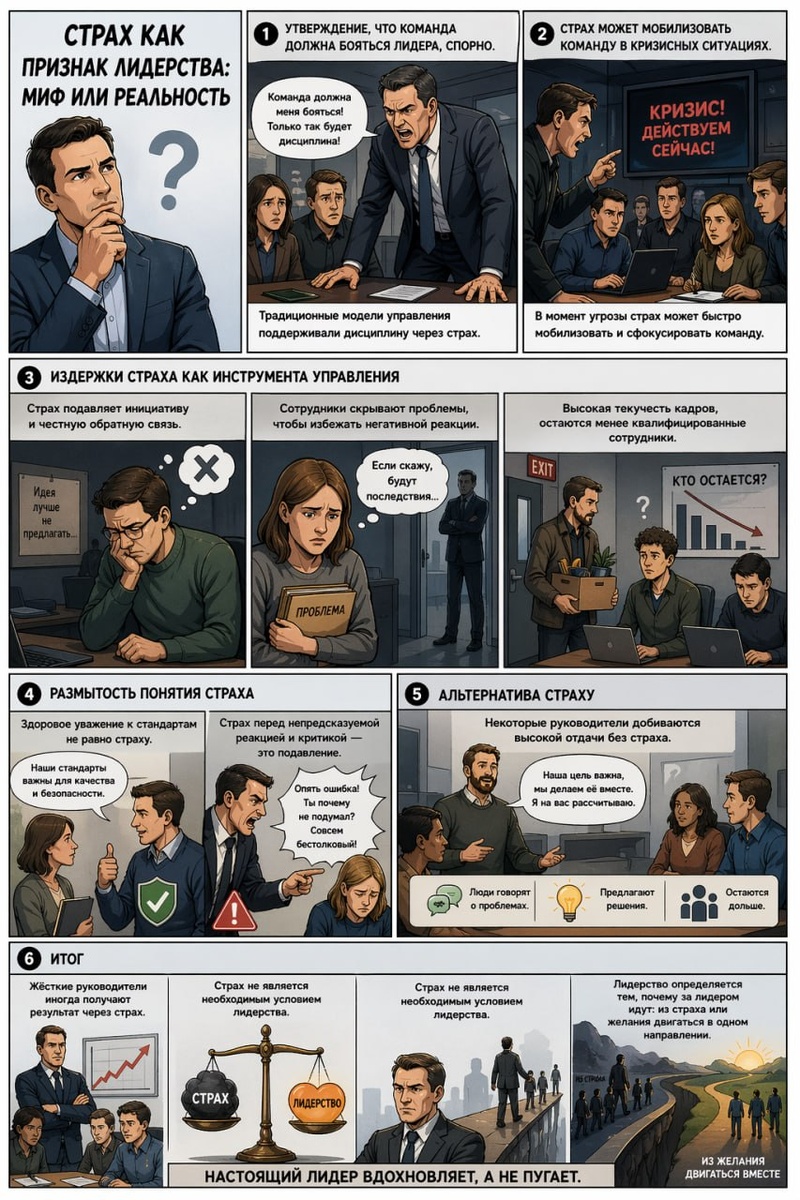 «Команда должна бояться руководителя». Миф или реальность?