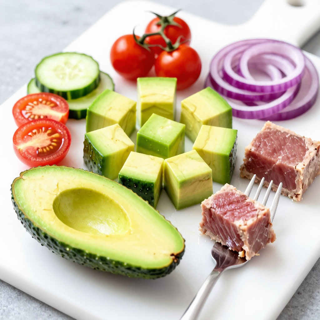 Нарезка ингредиентов 