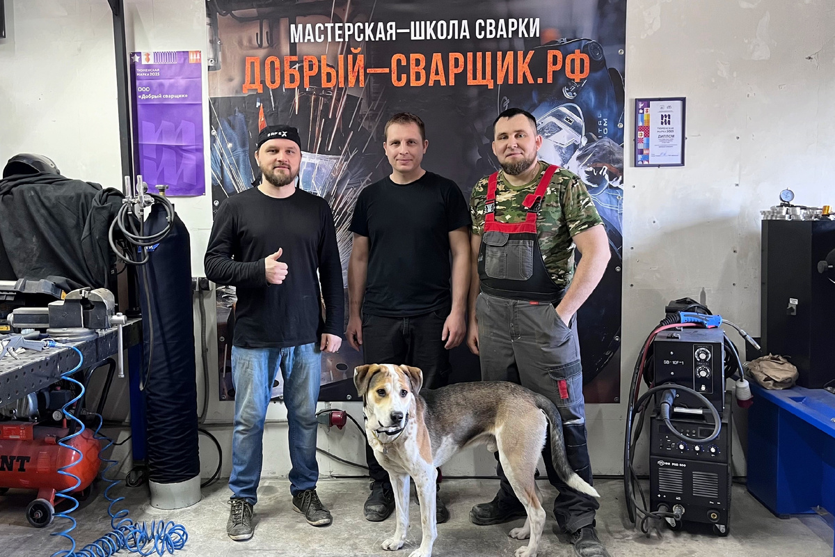 фото с учениками "Доброго сварщика"