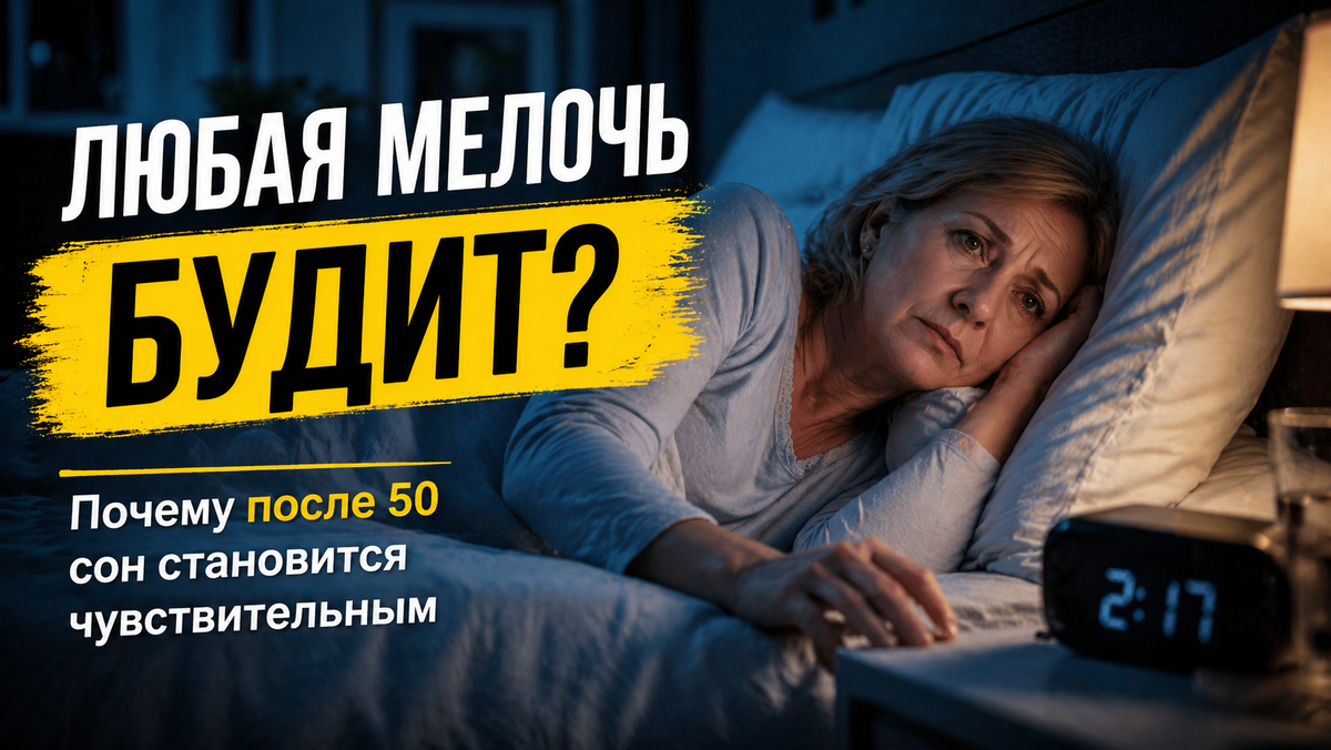 Почему после 50 вы просыпаетесь от малейшего дискомфорта