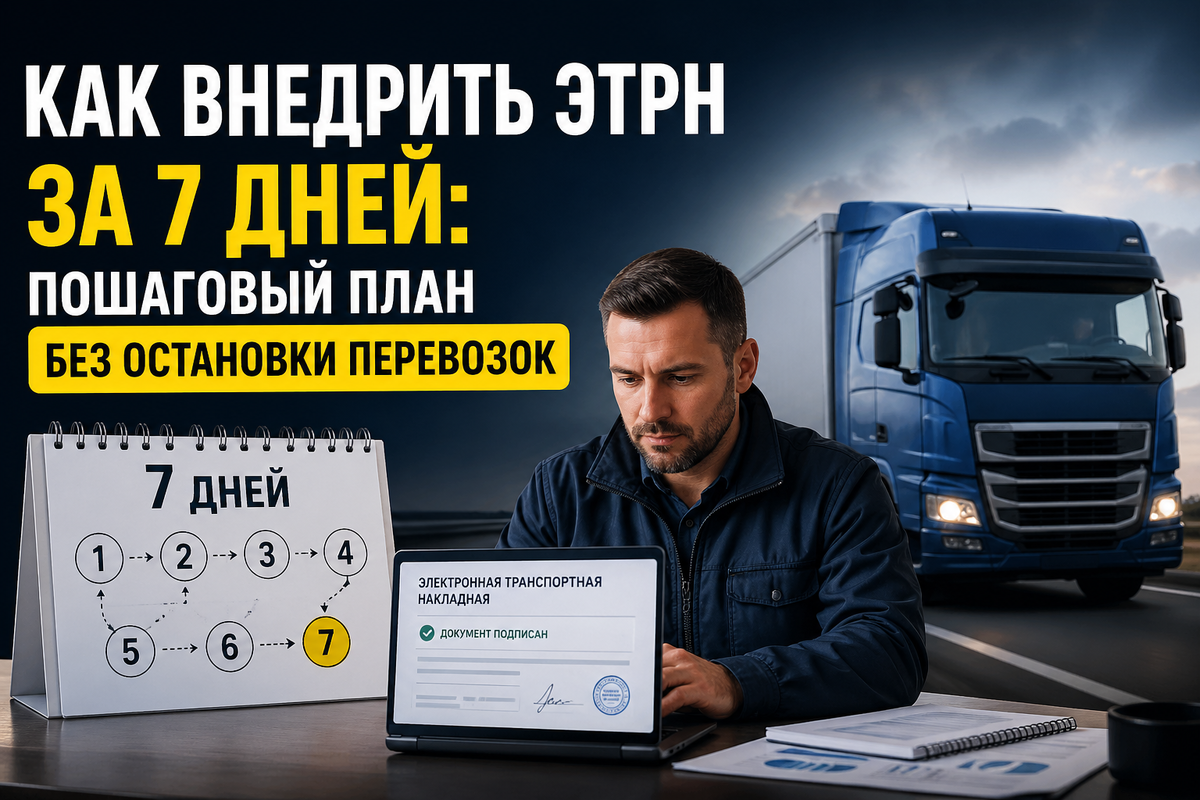 Как внедрить ЭТрН за 7 дней: пошаговый план без остановки перевозо