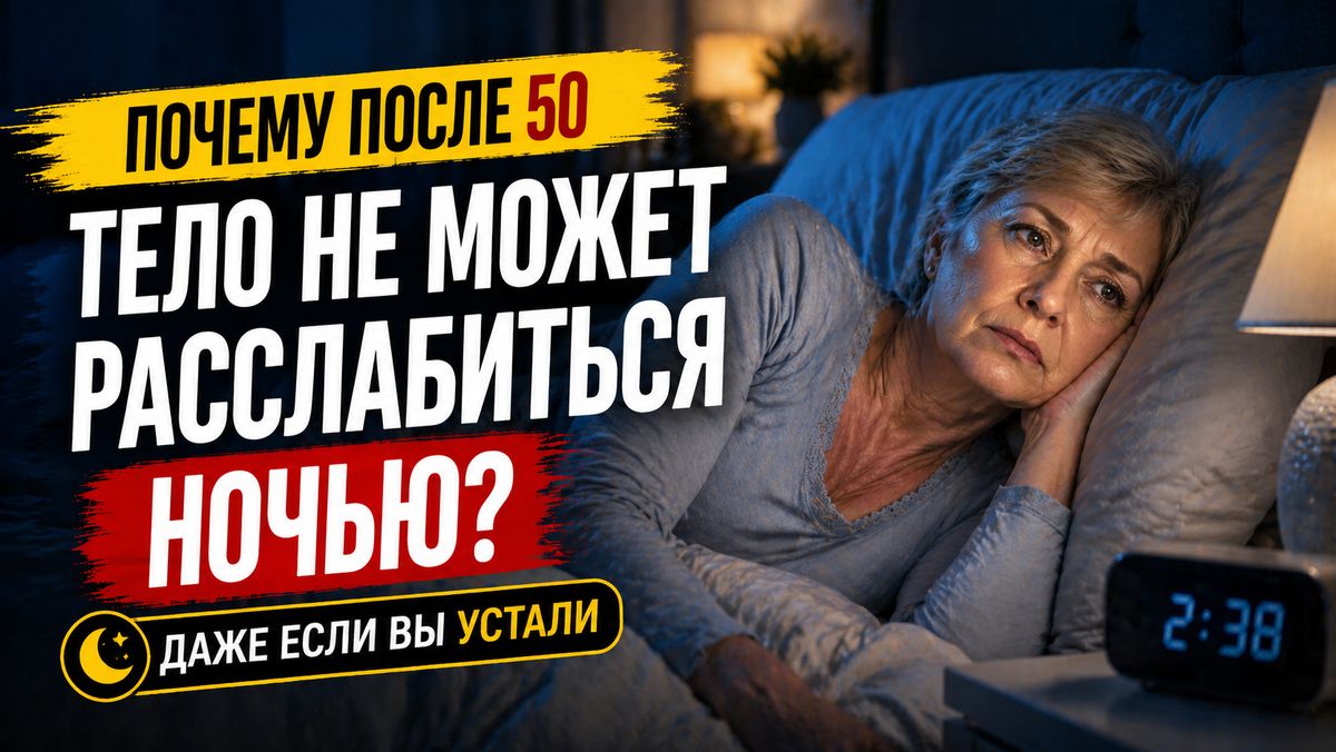 Почему после 50 тело не может расслабиться ночью — даже если вы устали