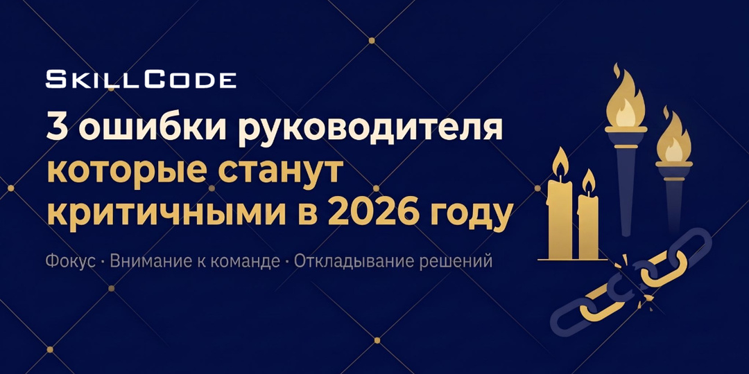 3 ошибки руководителя, которые станут критичными в 2026 году