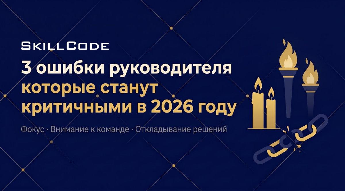Три ошибки руководителя, которые станут критичными в 2026 году