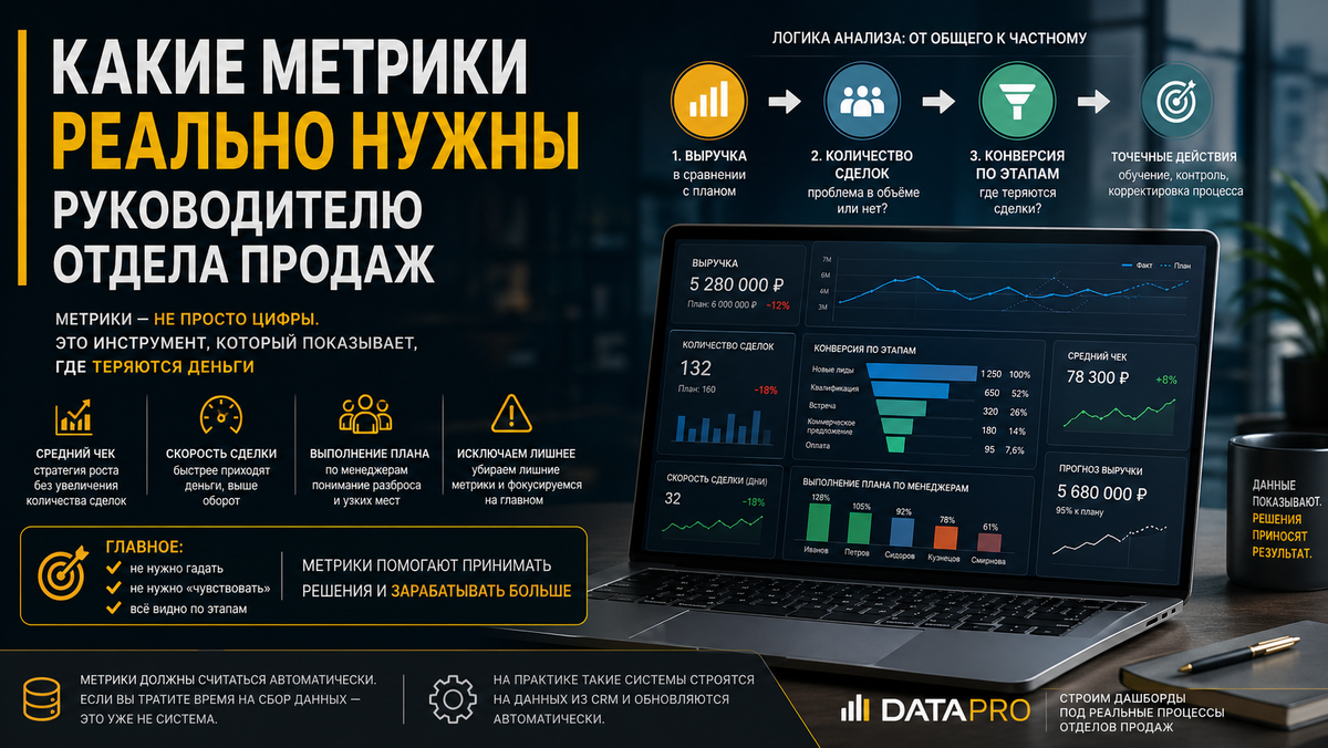 Метрики — это не набор цифр, а система, которая показывает, где теряются деньги и как на это влиять.