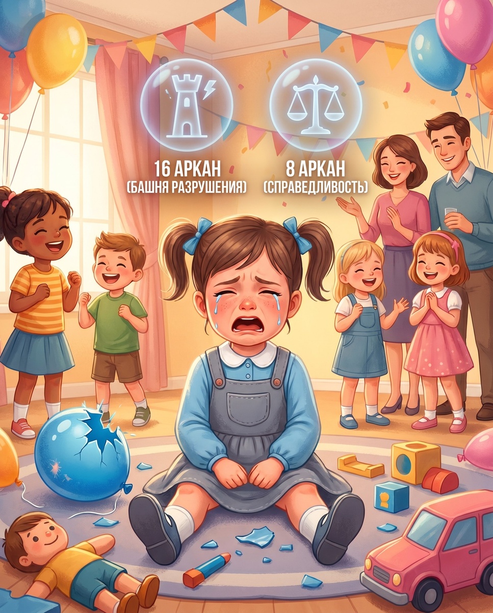 «Башня разрушения» в действии: как матрица судьбы объяснила истерику моей дочки на дне рождения 