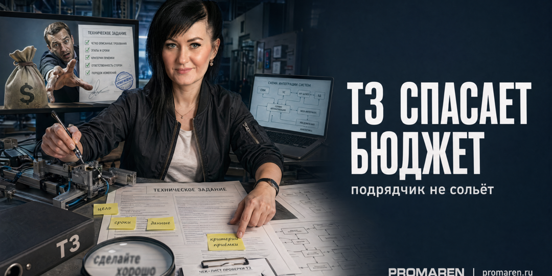 ТЗ на автоматизацию: 12 пунктов без слива бюджета