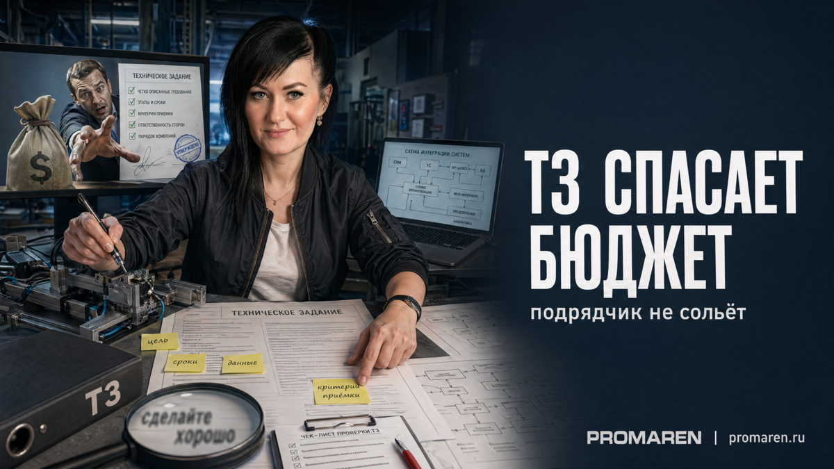    ТЗ на автоматизацию без размытых формулировок | Марина Погодина, PROMAREN Марина Погодина
