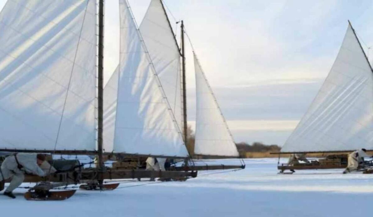 Ангелы Ладоги. Буера. Кадр из фильма