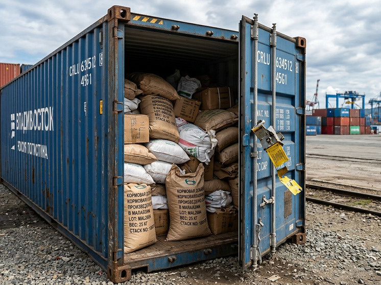     Во Владивостоке задержали партию кормовых добавок из Малайзии. фото сгенерировано ии