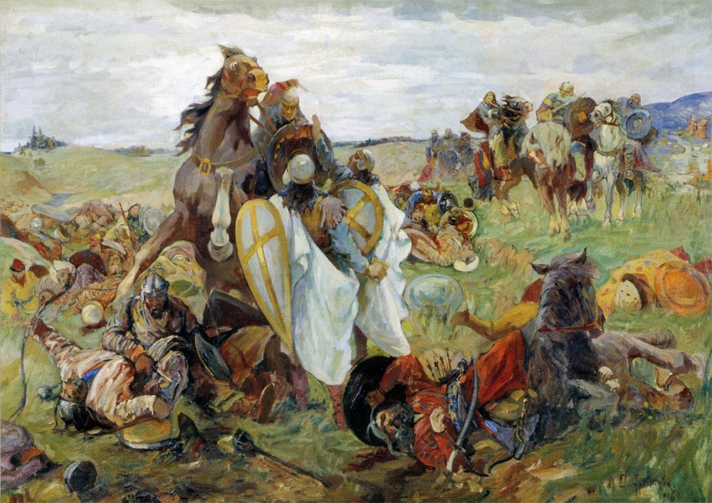 С.Н. Архипов: "Схватка русских с татарами. XIII век".                                                         