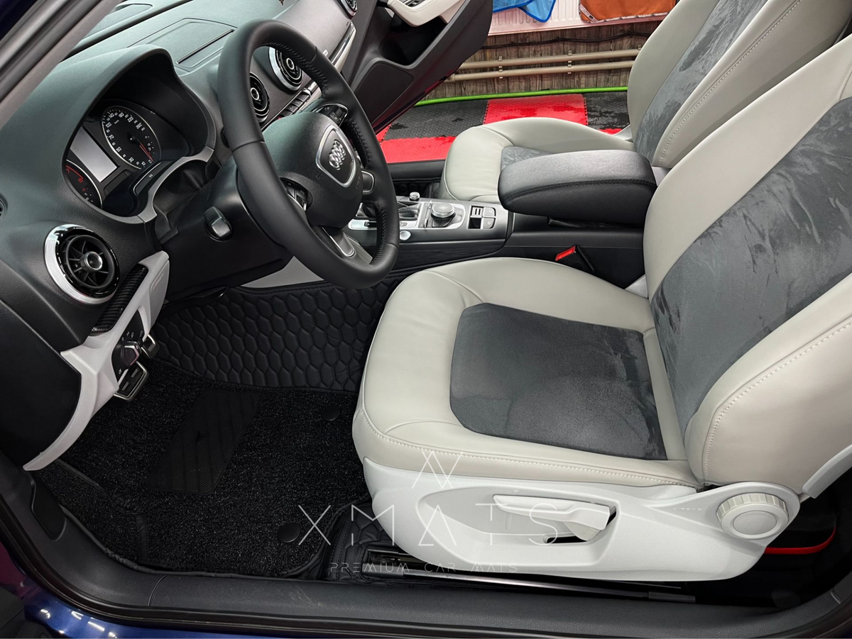 3D коврики из экокожи в салон Audi A3
