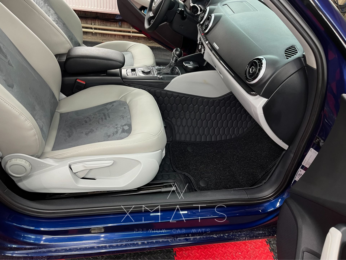 3д коврики из экокожи в салон Audi A3